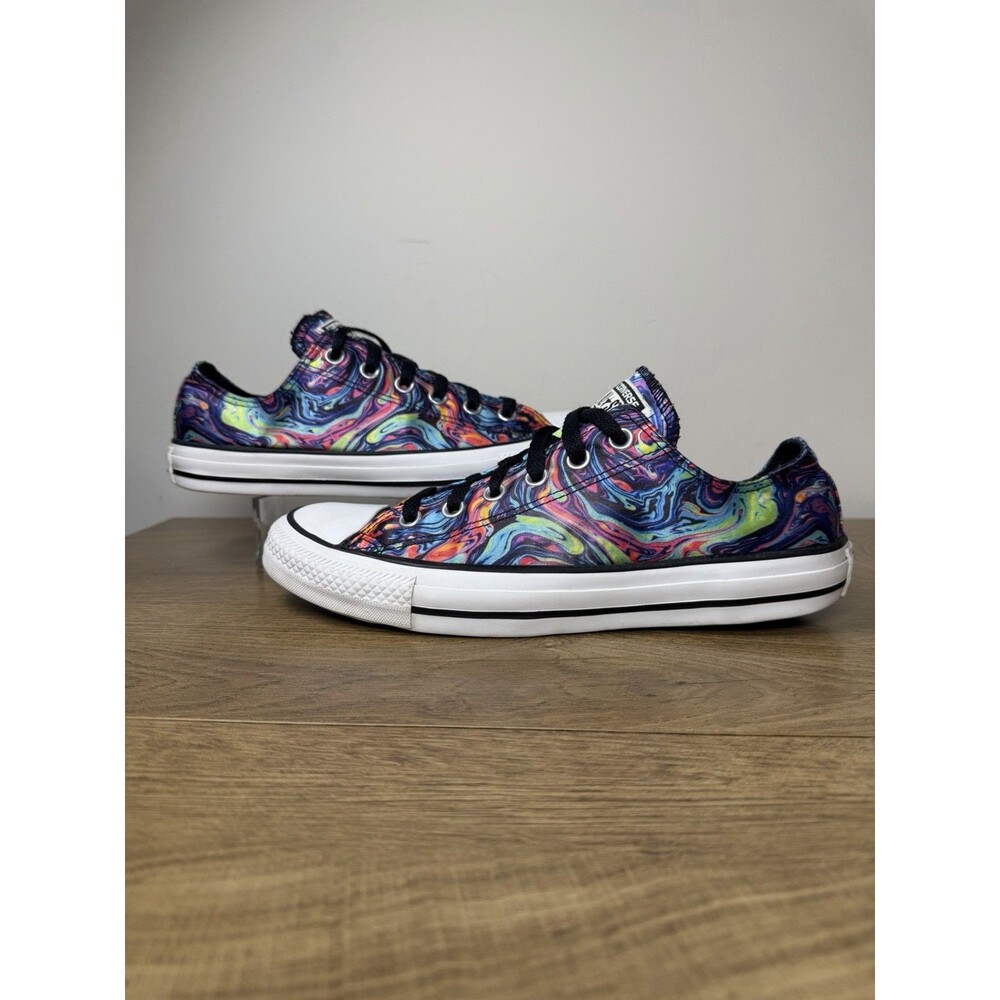 Converse All Star Ox Satin Swirl Oil Slick 150441C Sneakers Sz 7 Men / 9 Women’s